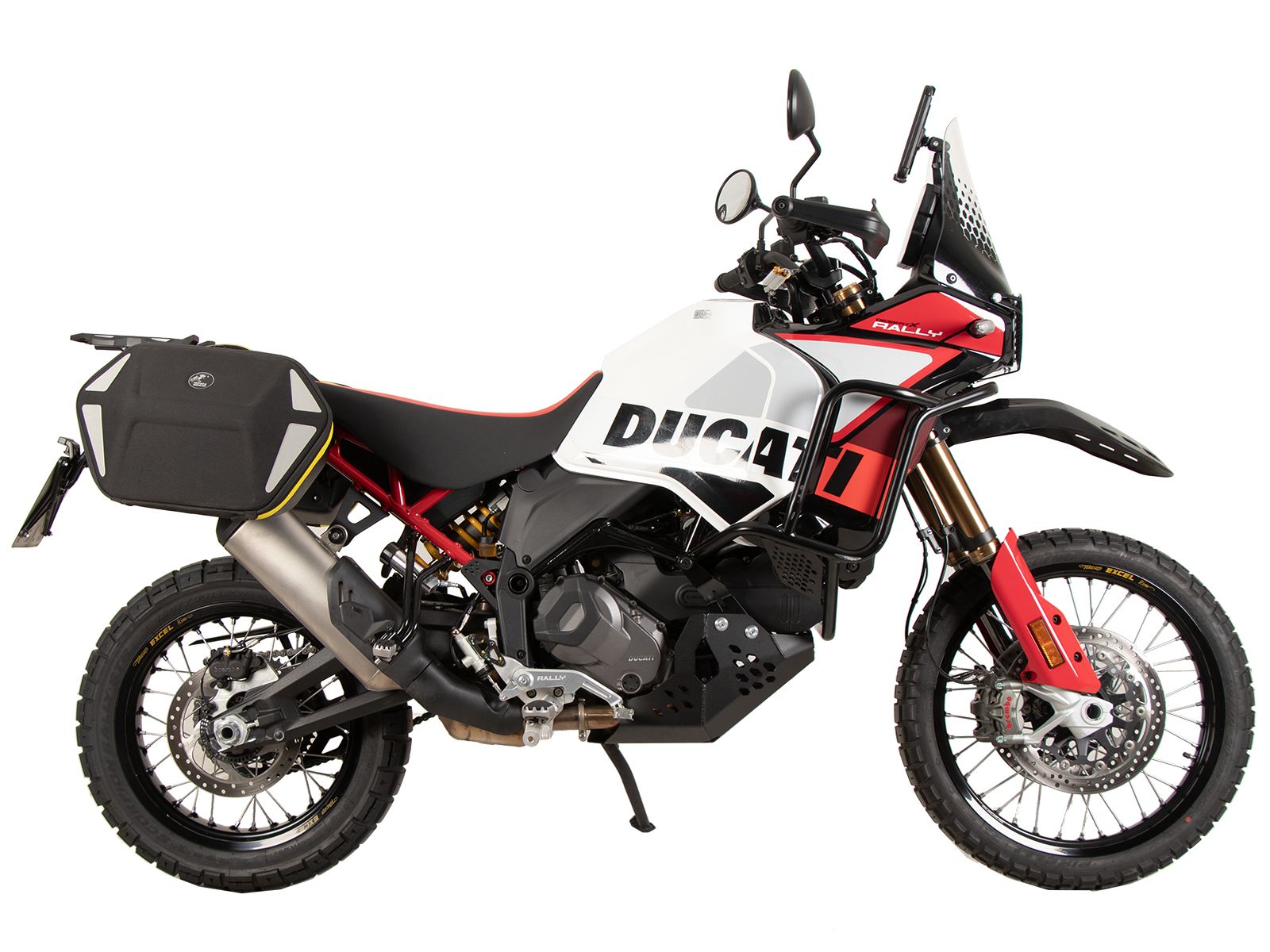 C-Bow side carrier black for Ducati DesertX Rally (24-) Hepco & Becker