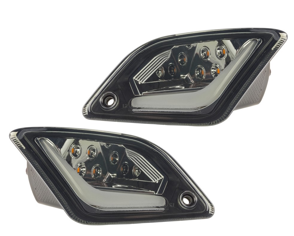 Turn signal kit front & rear for Vespa GTS/GTS Super/GTV/GT 60/GT/GT L ('03-'13), tinted