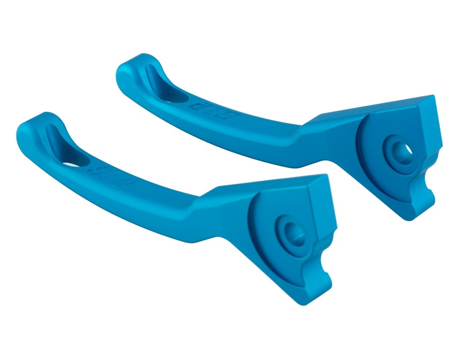 Sport lever set brake Shorty for Vespa, right and left, blue matt