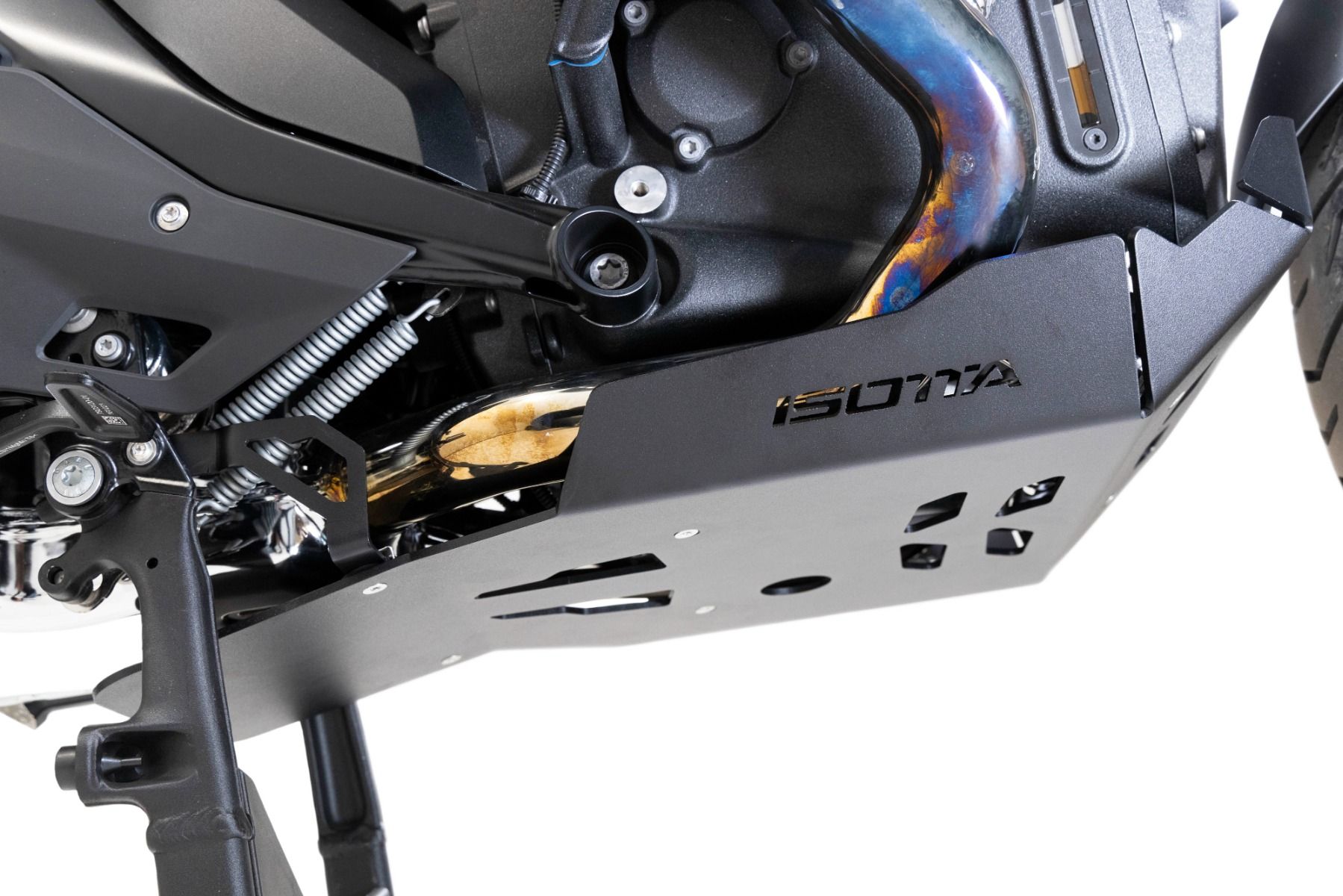 Aluminum engine protection plate for BMW R 1300 GS, black