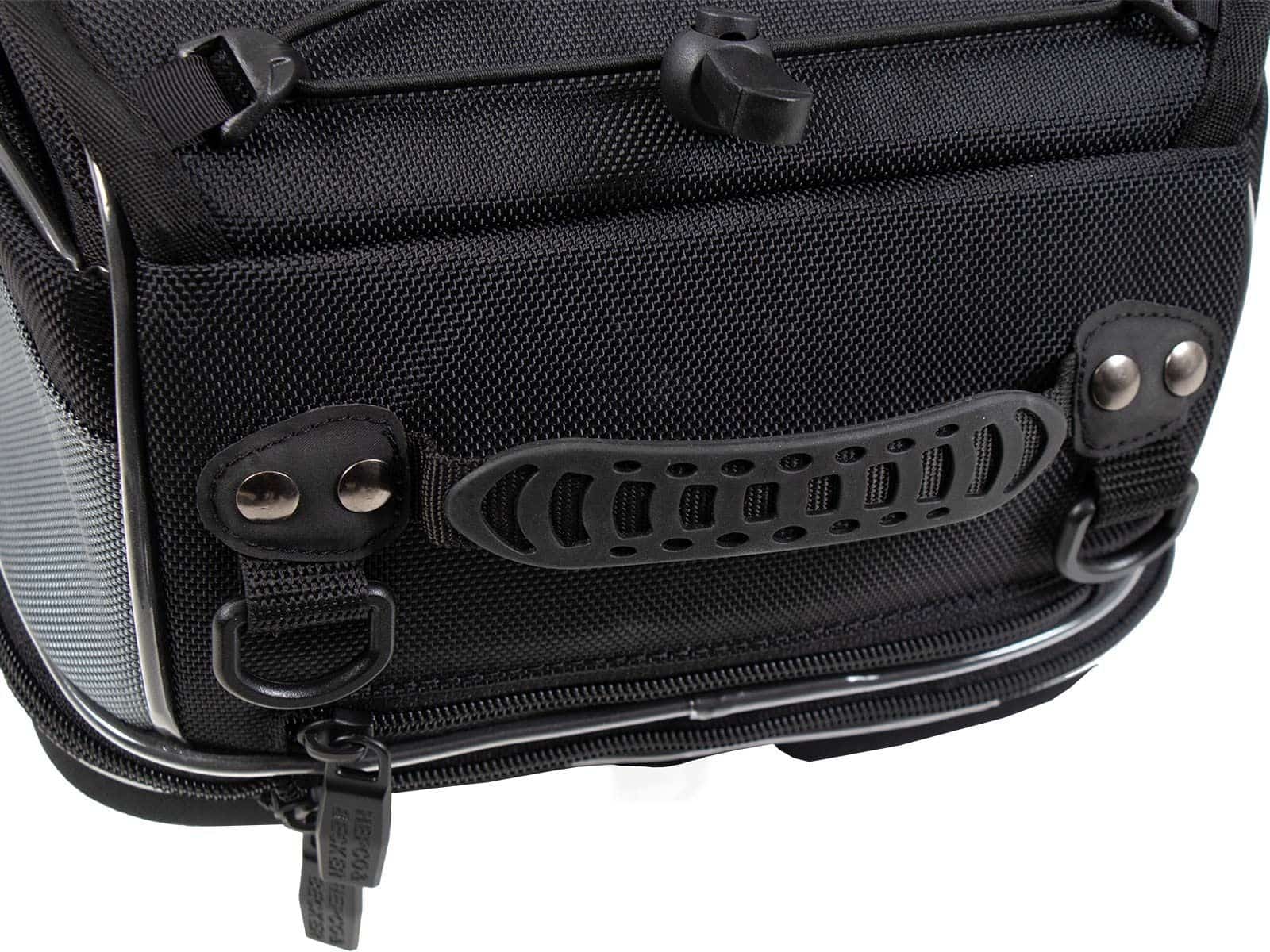 Rear bag Street black, universal belt attachment, Hepco & Becker