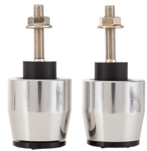 Handlebar end weights left/right for Vespa Primavera/Sprint/ET/LX/LXV/S, silver