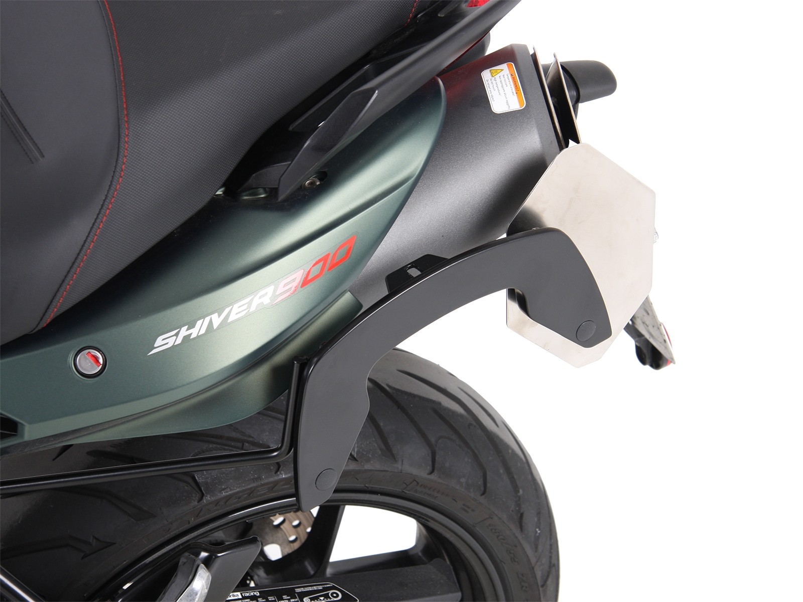 C-Bow side carrier black for Aprilia Shiver 900 (Bj.17-) Hepco & Becker