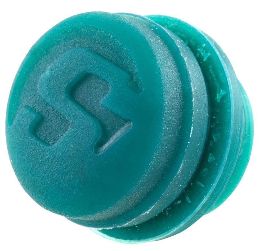 Cover cap for handlebar end weights, green