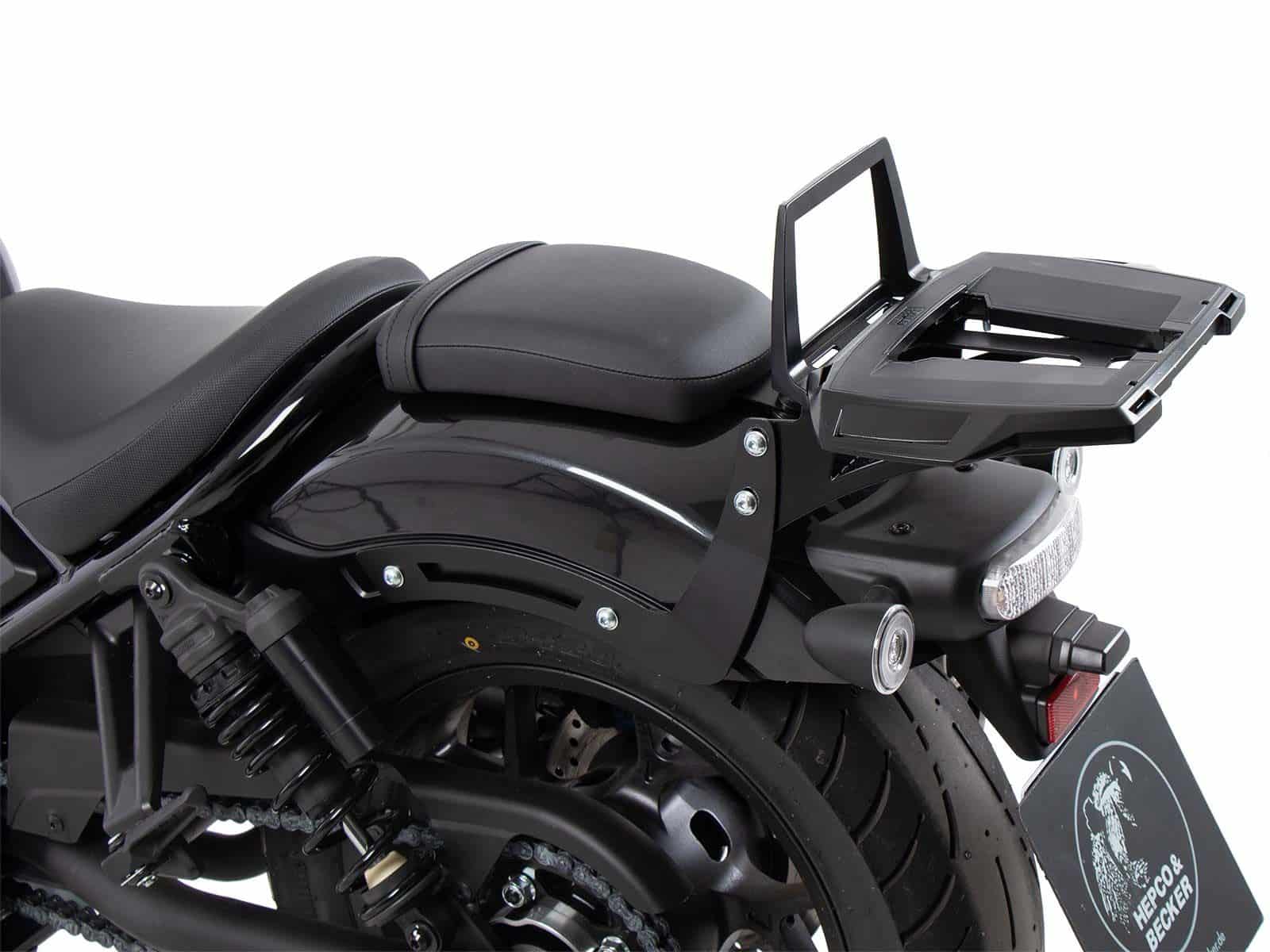 Alurack top case carrier black for Honda CMX 1100 Rebel /DCT (21-24) Hepco & Becker