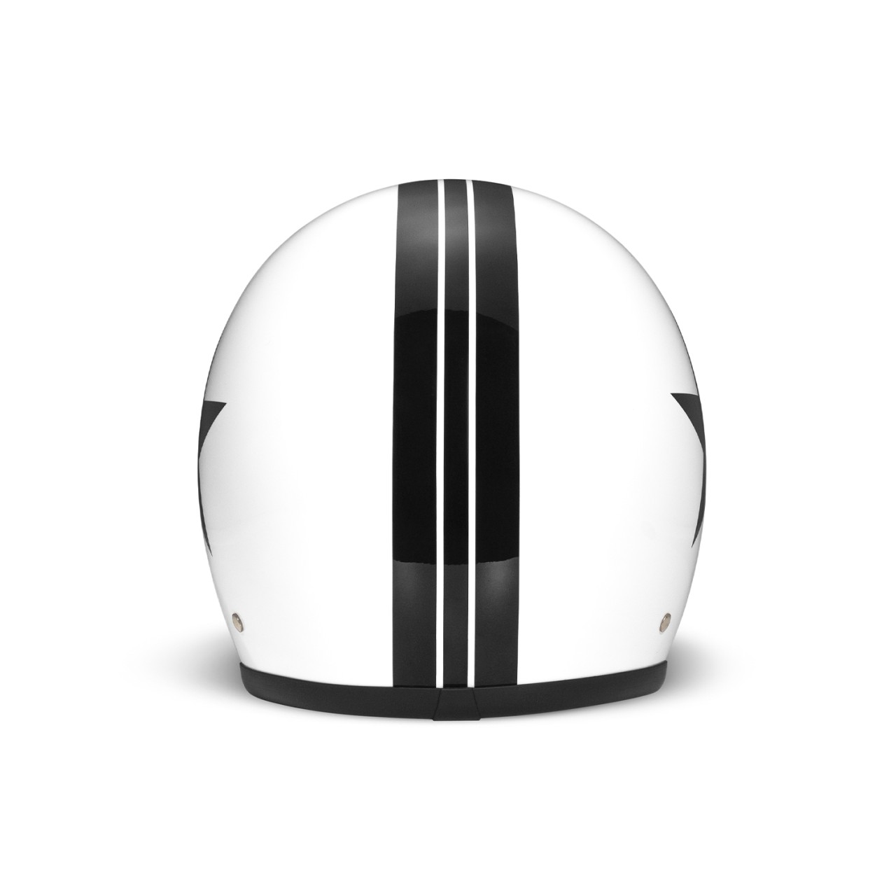 DMD jet helmet Retro, white, matt, Star White, fiberglass, ECE 22.06