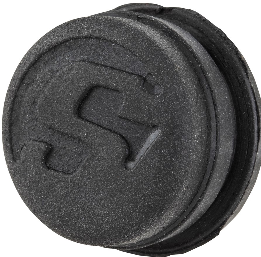 Cover cap for handlebar end weights, black