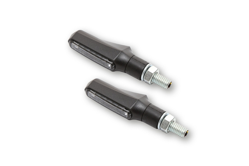 HIGHSIDER Smart Shorty-Fin LED 3in1 indicator/rear light combination housing black / lens smoke gray