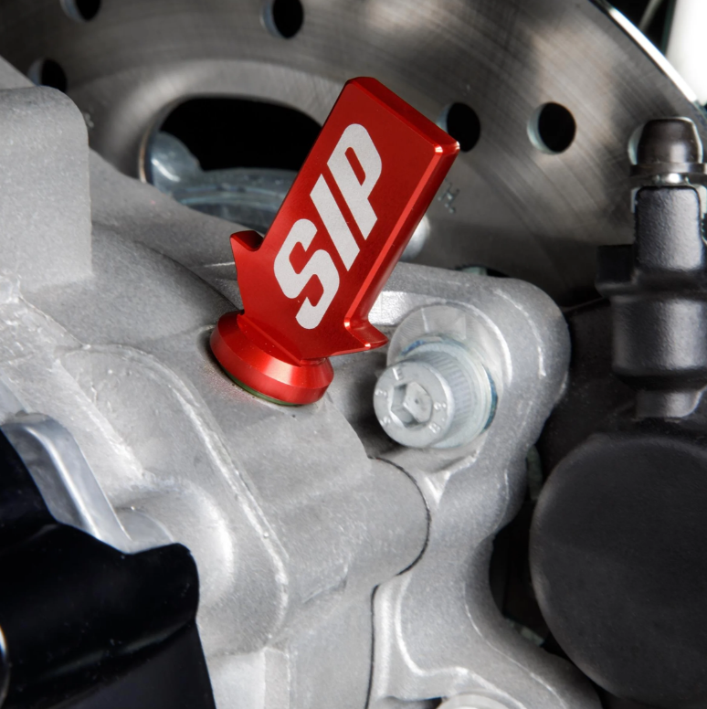 Oil dipstick gear oil, red dull