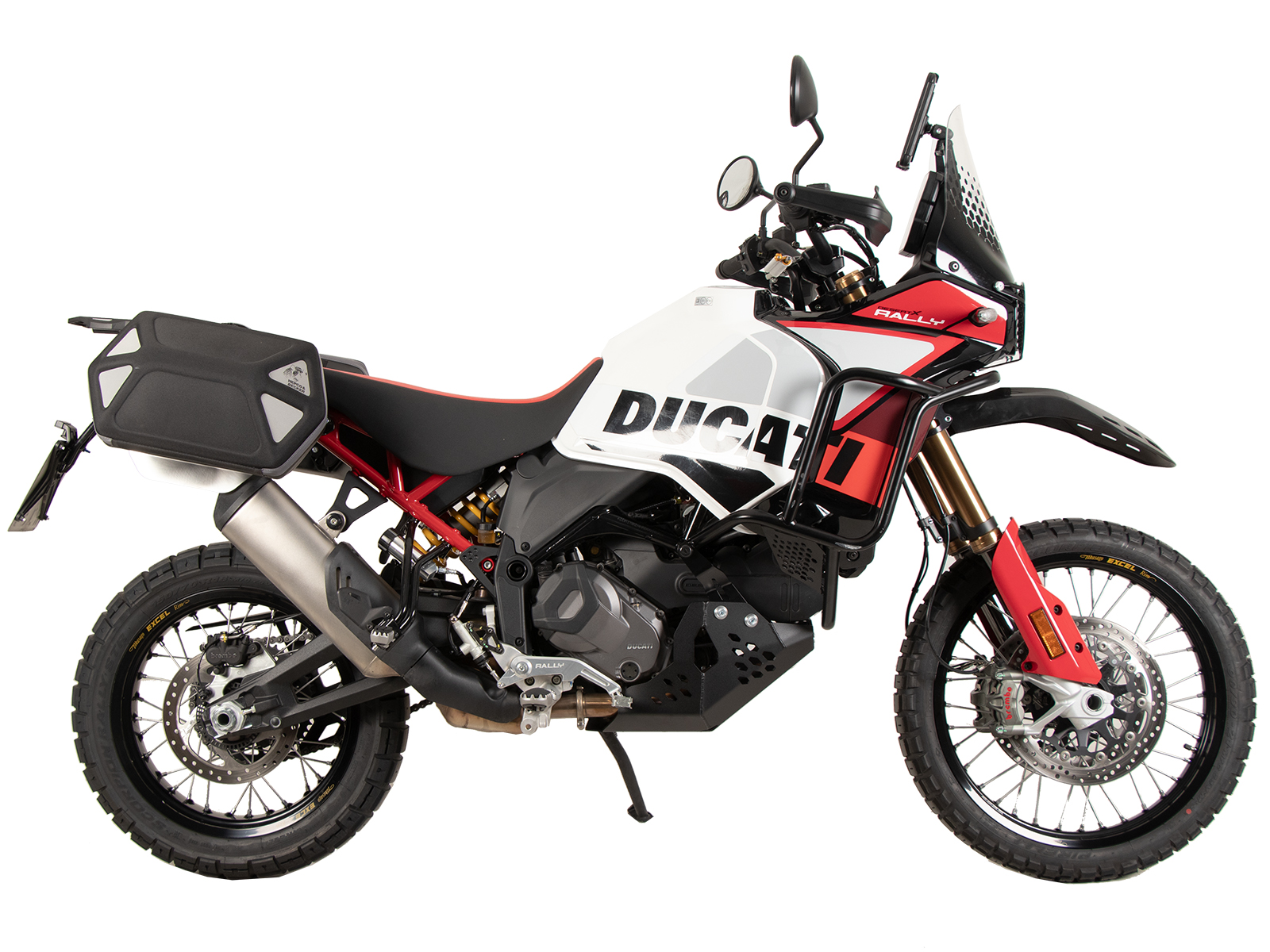 C-Bow side carrier black for Ducati DesertX Rally (24-) Hepco & Becker