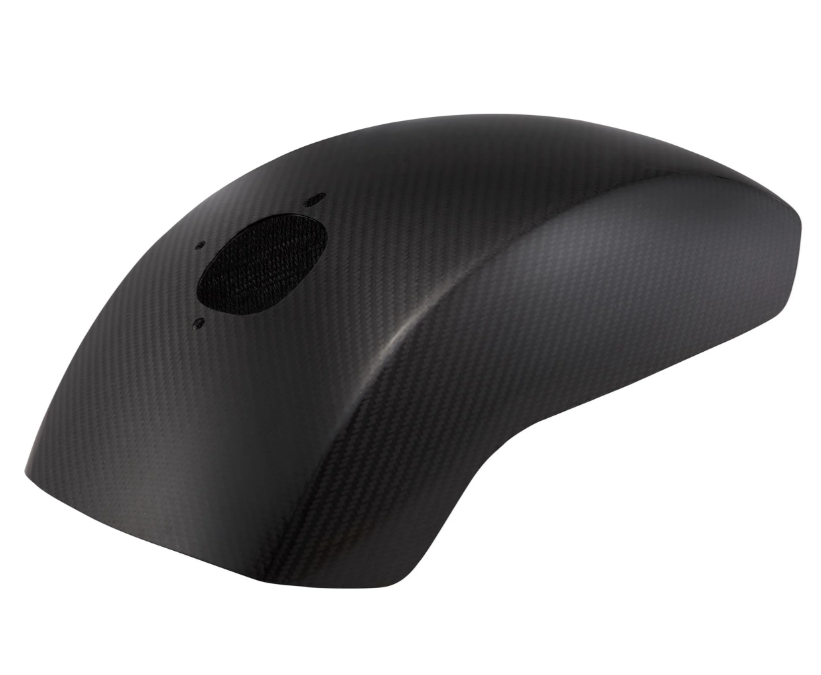 Mudguard EVO II for Vespa PX 80-200ccm, small, carbon, clear