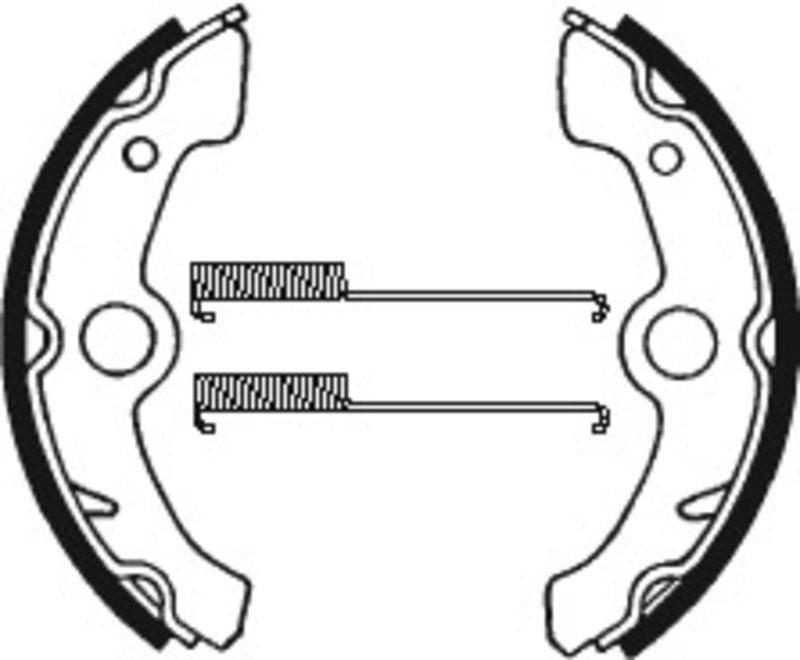 Tecnium ATV Organic brake shoes - BA178