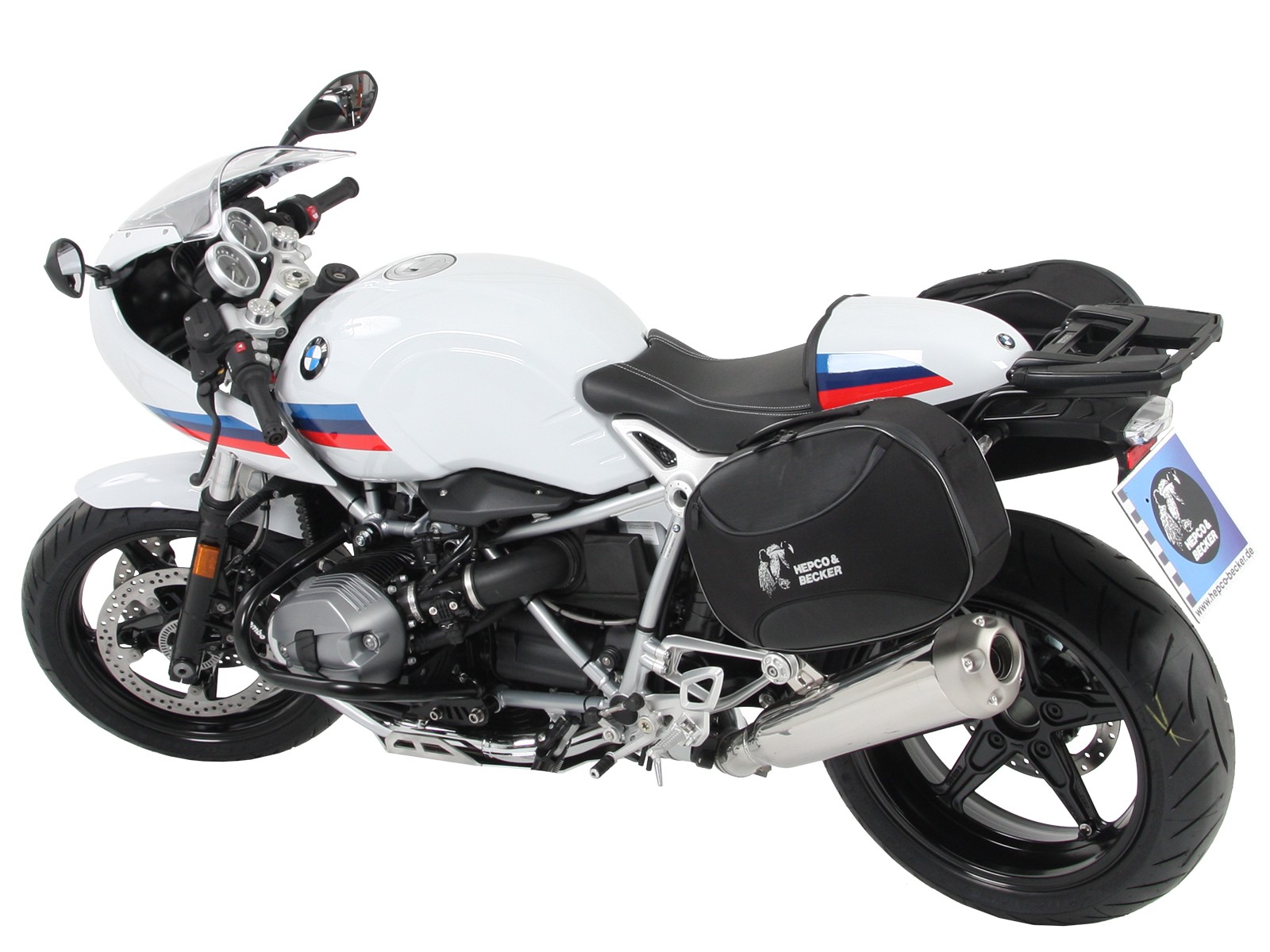 C-Bow side carrier black for BMW R nineT Racer (17-20) Hepco & Becker