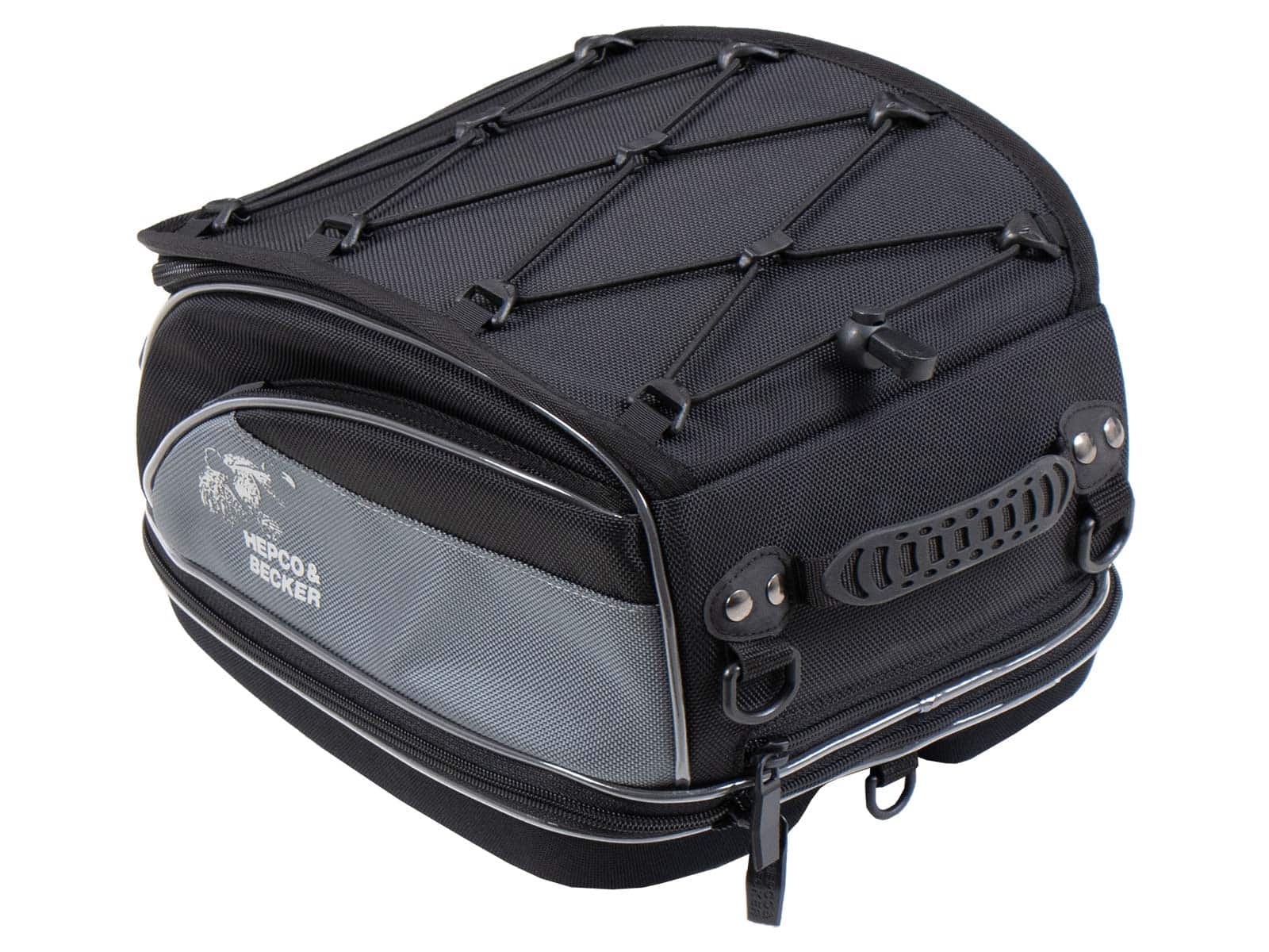 Rear bag Street black, universal belt attachment, Hepco & Becker