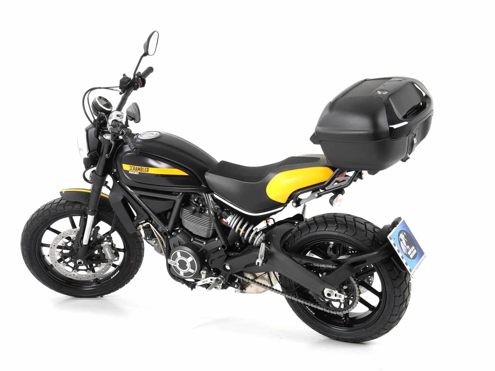 Alurack top case carrier black for Ducati Scrambler 400 Sixty2 (16-20) Hepco & Becker