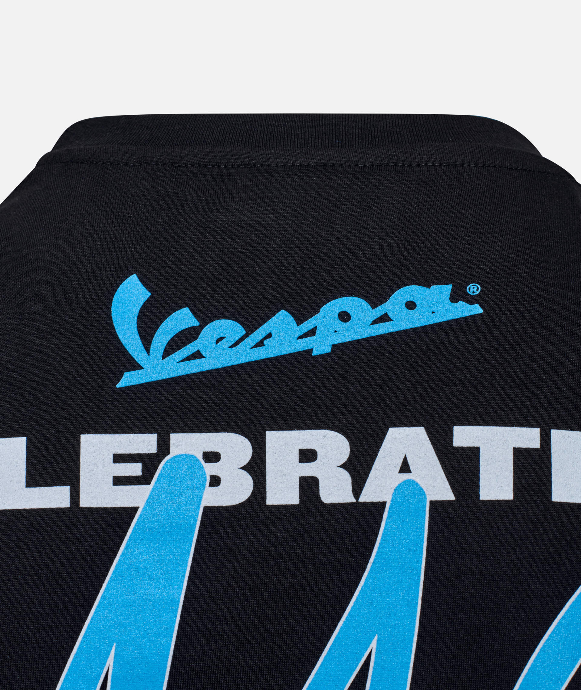 Vespa T-shirt "140 years Piaggio" black blue