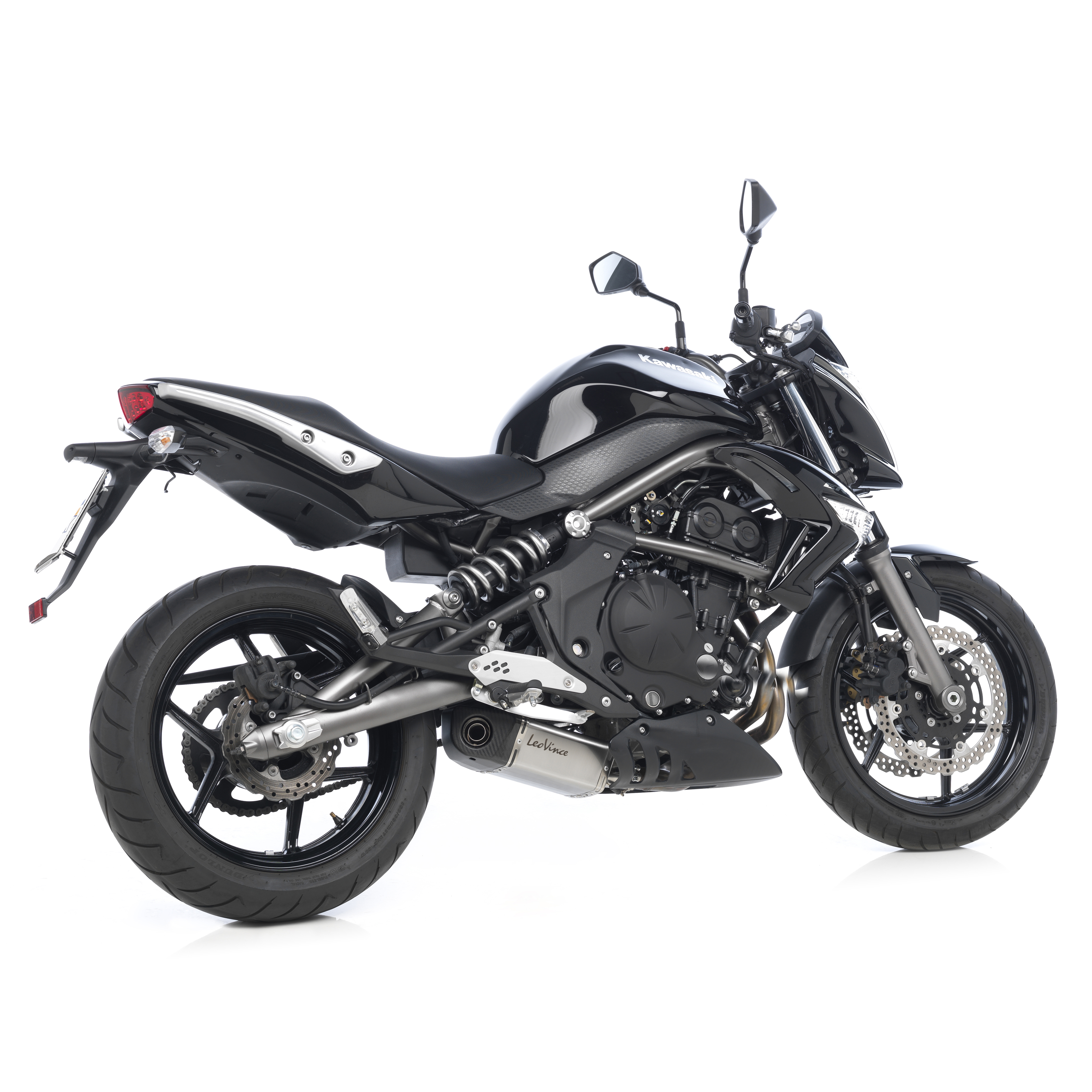 LeoVince exhaust system Underbody Evo 2, Slip On for Kawasaki ER-6n/f / Ninja 650R / Versys 650
