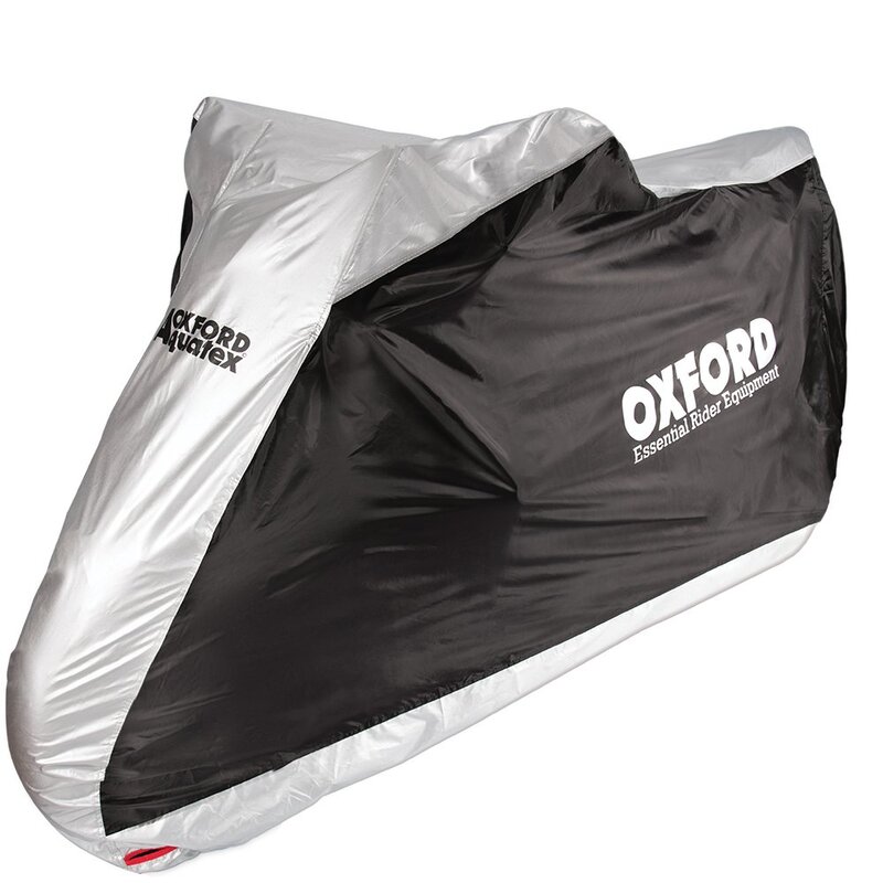 Oxford Indoor / Outdoor Cover Aquatex Black/Silver - Motorcycle / Scooter - M