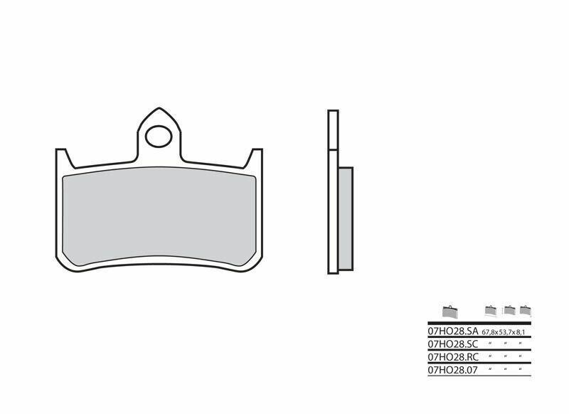 BREMBO Street sintered metal brake pads - 07HO28SA