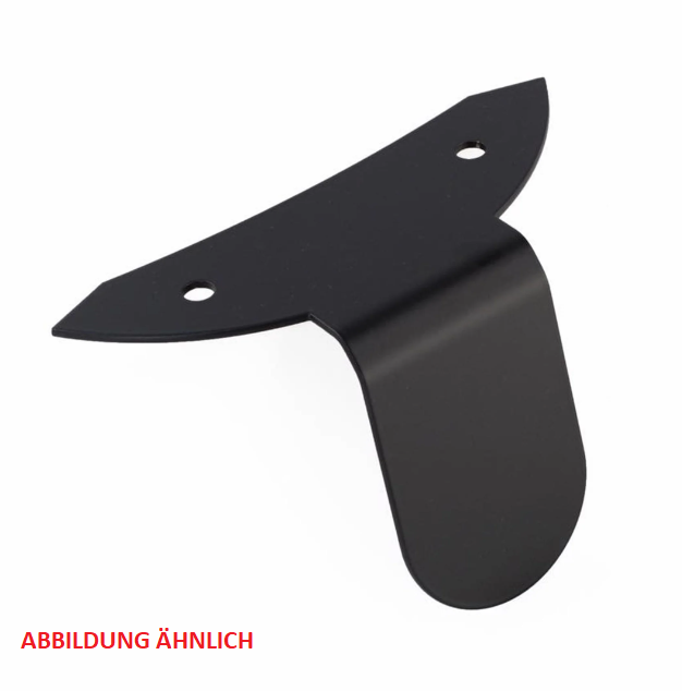 Holder Pickerl for Austrian inspection sticker for Vespa GTS/GTS Super/GTV/GT, black matt