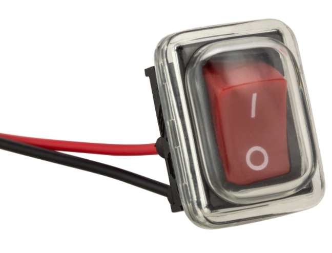 Taillight LED red for Vespa Primavera/Sprint 50-150cc, edge - chrome