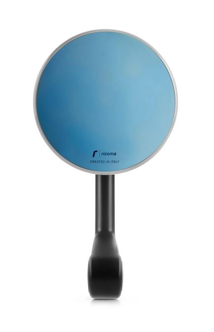Handlebar end mirror RIZOMA E-POP for Vespa left or right, black/grey