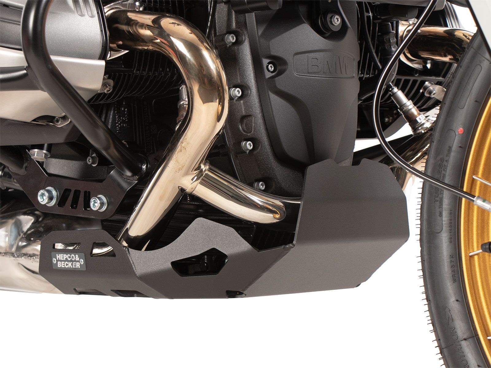 Engine protection plate black for BMW R 12 G/S (25-) Hepco & Becker