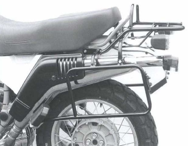Tubular luggage rack Topcase carrier black for BMW R 80 GS Basic (1996) Origanal Hepco & Becker