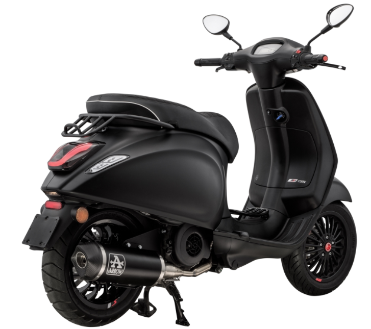 Luggage rack / socius bracket black matt for Vespa Primavera / Sprint 50-150cc 2T/4T AC