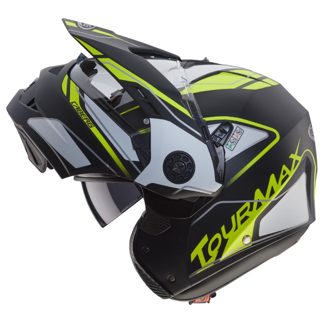 Caberg helmet Tourmax Marathon, matte black / white yellow