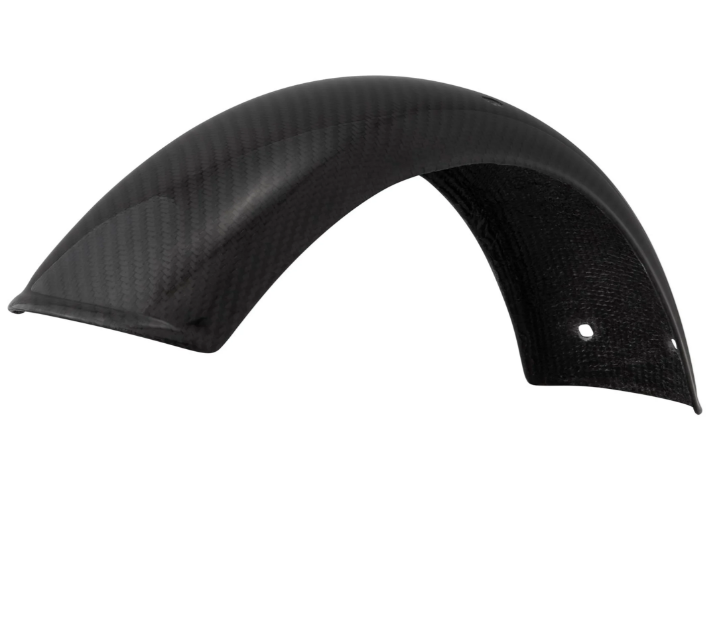 Mudguard 2.0 Garelli EVO II without bracket for Vespa PX 80-200cc, carbon clear