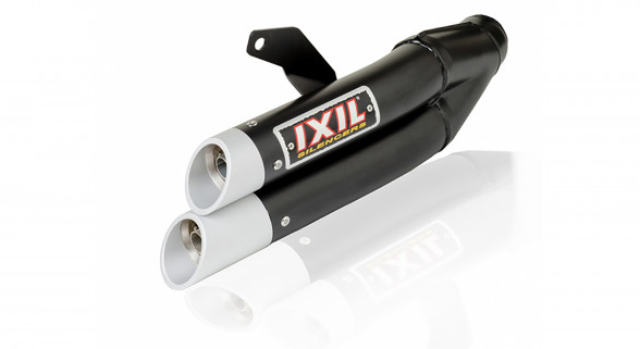 IXIL HYPERLOW BLACK XL stainless steel muffler for Honda CBR 500 R / CB 500 F (Bj.19-)