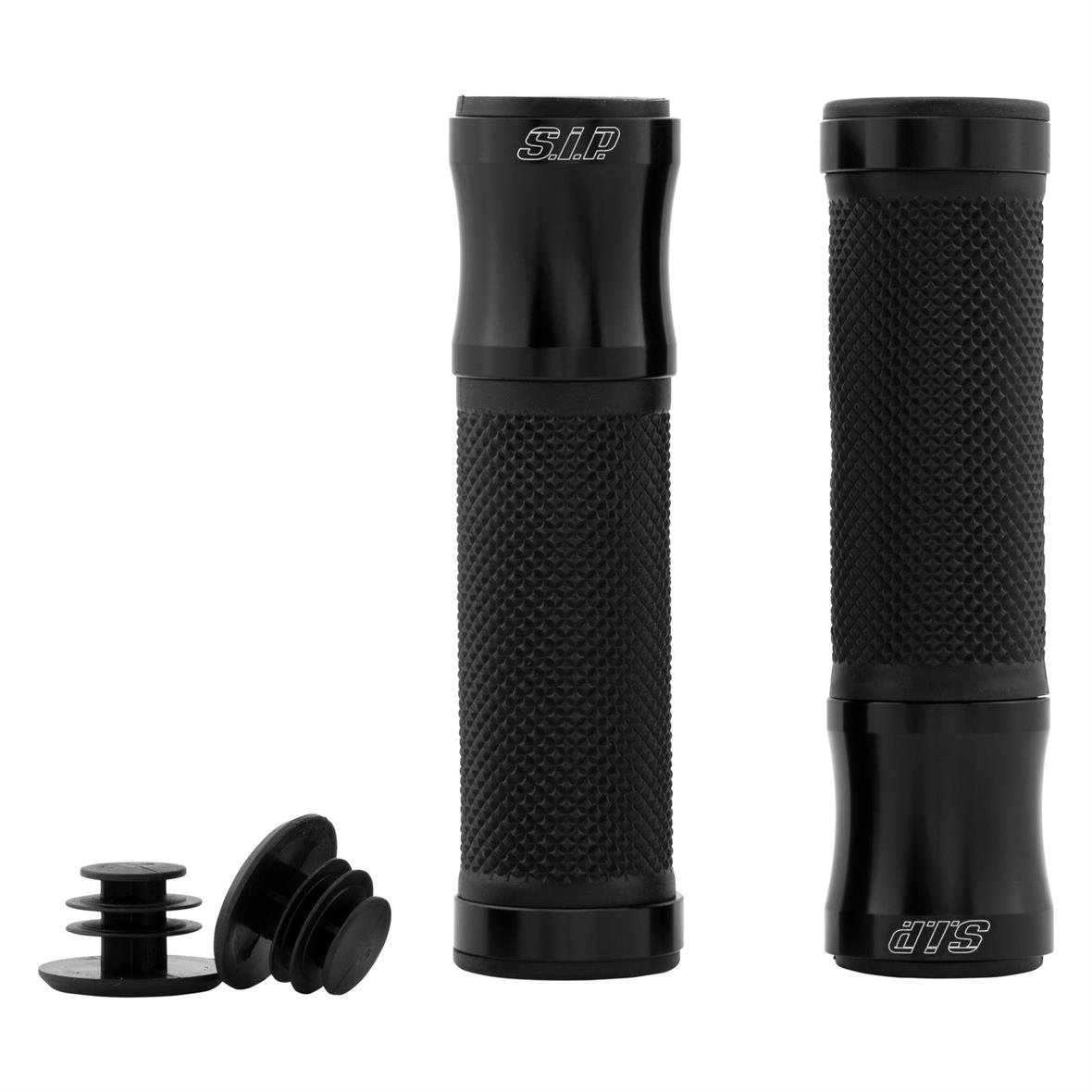 Grips black matt SIP for Vespa ET/LX/LXV/S/Primavera/Sprint 50-150ccm