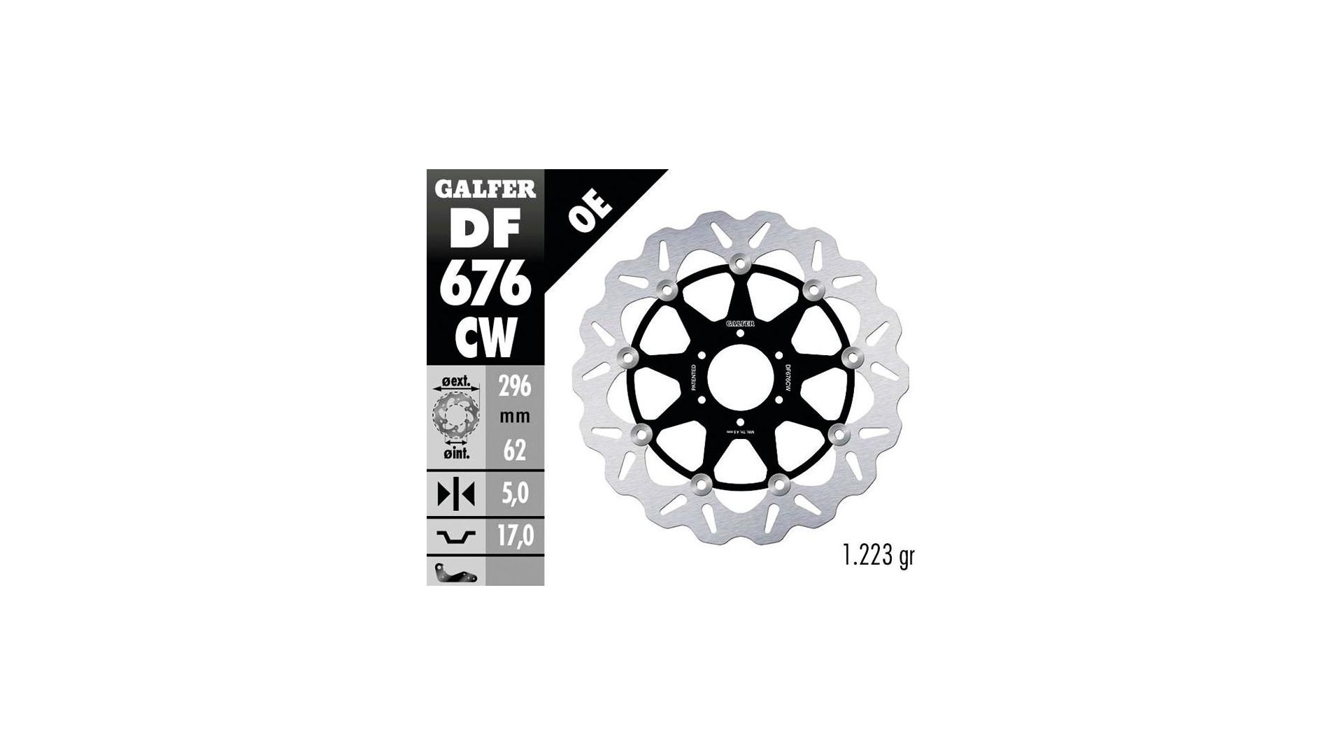 GALFER Wave brake disk "DF676"