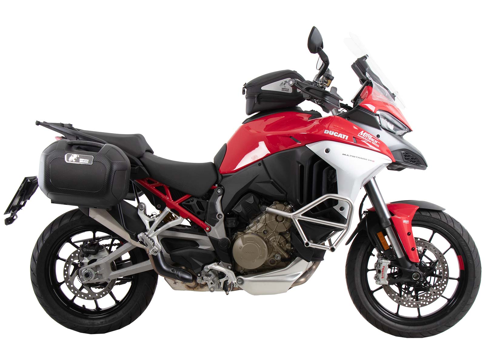 C-Bow side carrier black for Ducati Multistrada V4/S/S Sport/Pikes Peak (21-24) /Rally (23-24)