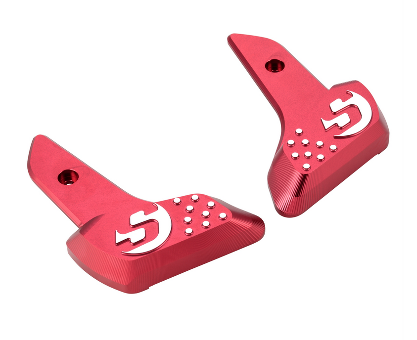 Footrests right and left for Vespa Primavera /Sprint 50-150cc 2T/4T AC, red