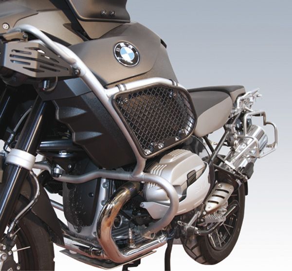 Fuel tank guard for BMW R 1200 GS Adventure, steel, black