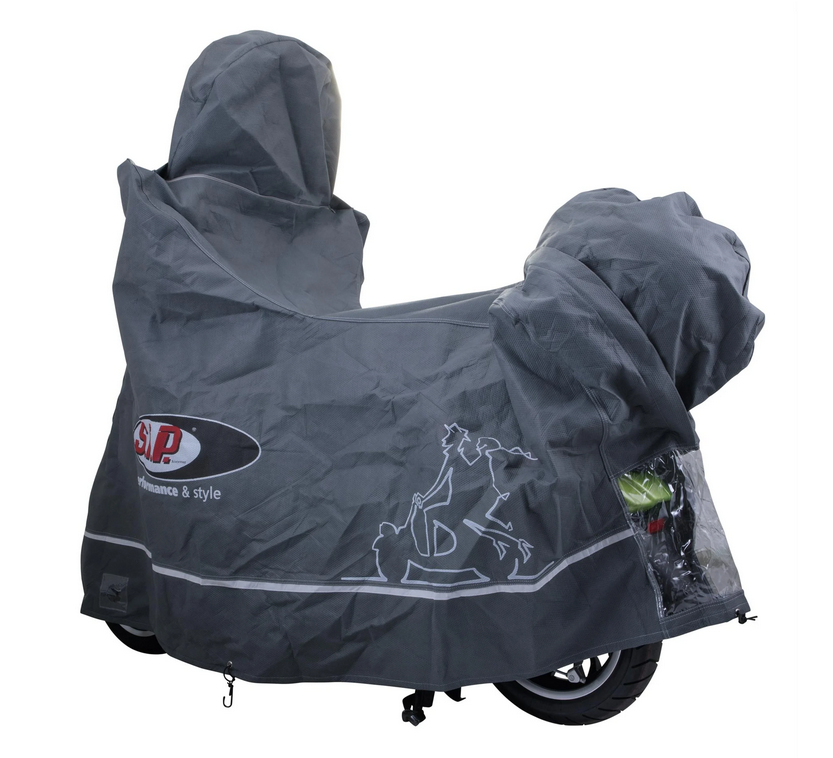 Folding garage Indoor PREMIUM 2.0 for Vespa ET2/ET4/LX/LXV/S/Primavera/Sprint, size L, gray