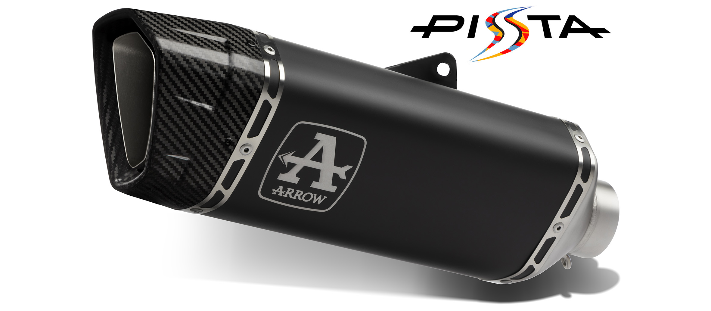 ARROW PISTA DARK Slip-On Titan für Kawasaki ZX-6R 636 Modelljahr 2024-