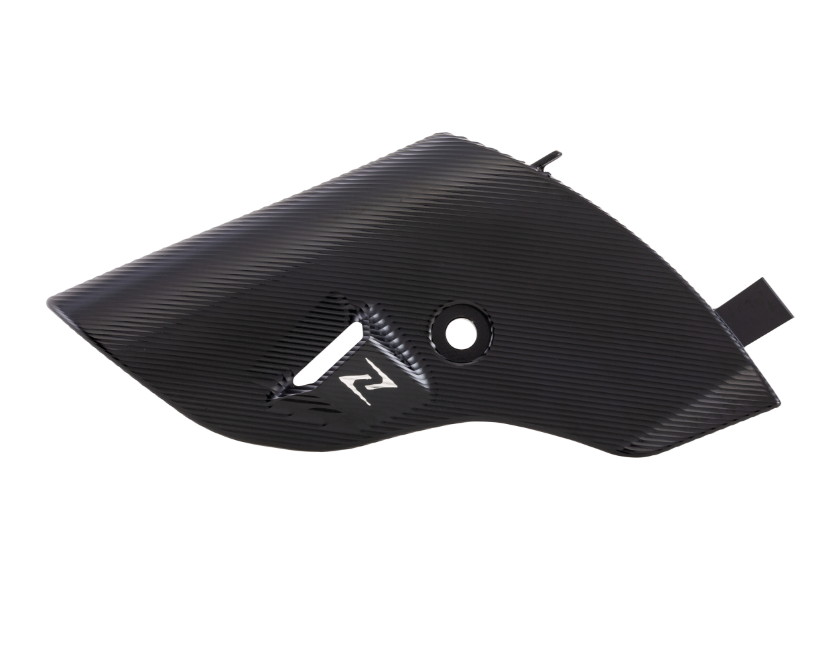 Fork fairing ZELIONI for Vespa Primavera/Sprint/Elettrica 50-150ccm, black matt anodized