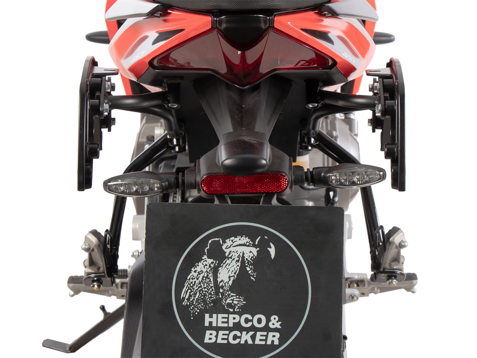 C-Bow side carrier black for Aprilia Tuono 457 (25- ) Hepco & Becker