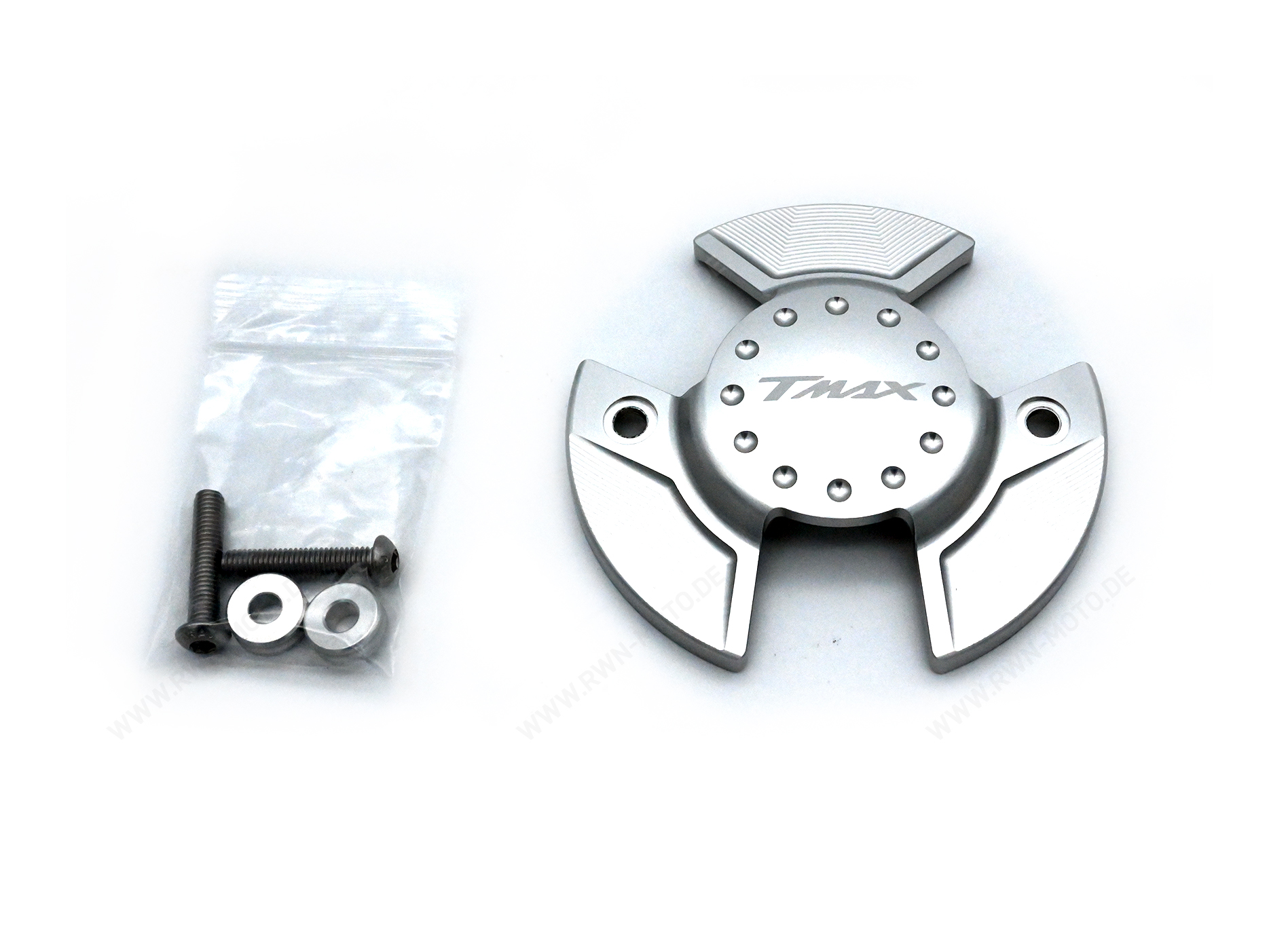 Billet engine cover silver for Yamaha T-MAX (22-) Original