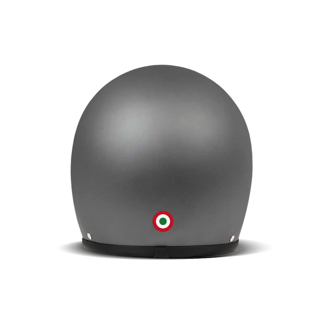 DMD jet helmet Retro, black, matt, Ita Grey, fiberglass, ECE 22.06