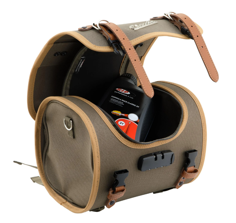 Bag "Classic" small for Vespa, canvas, olive