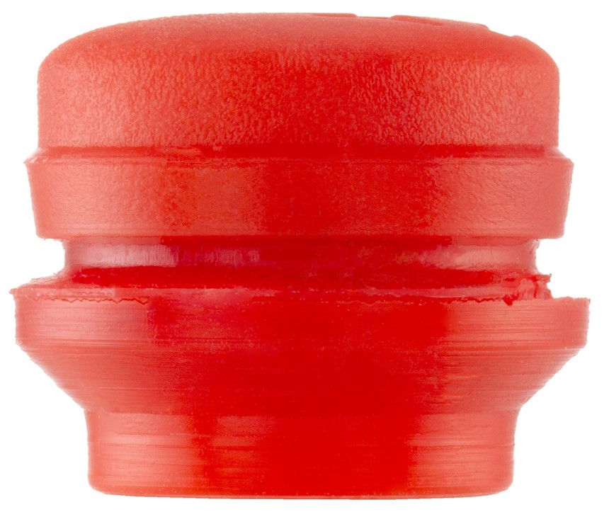 Cover cap for handlebar end weights, red