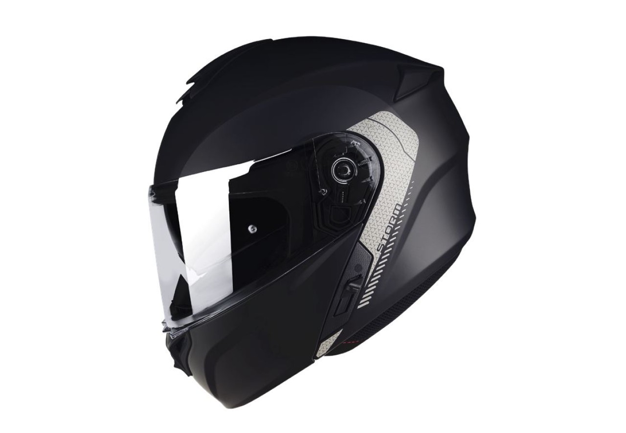 Axxis flip-up helmet, Storm SV Solid, black matt