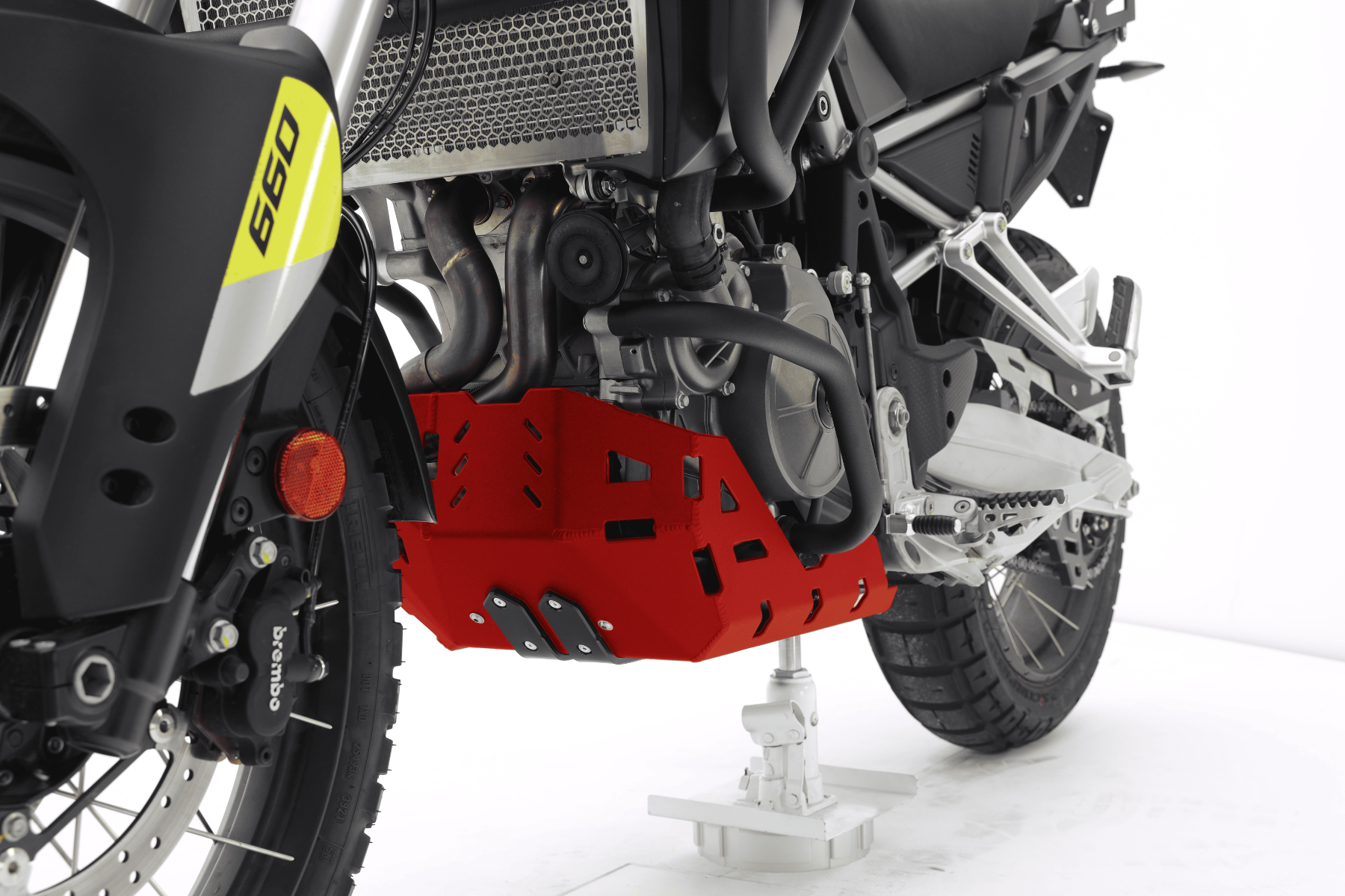 Aluminum engine guard red for Aprilia Tuareg 660