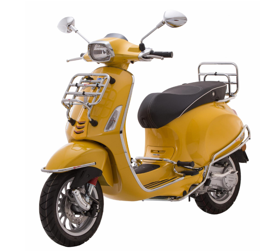 Front bumper fender for Vespa LX/LXV/S/Primavera/Sprint/Elettrica 50-150ccm, chrome