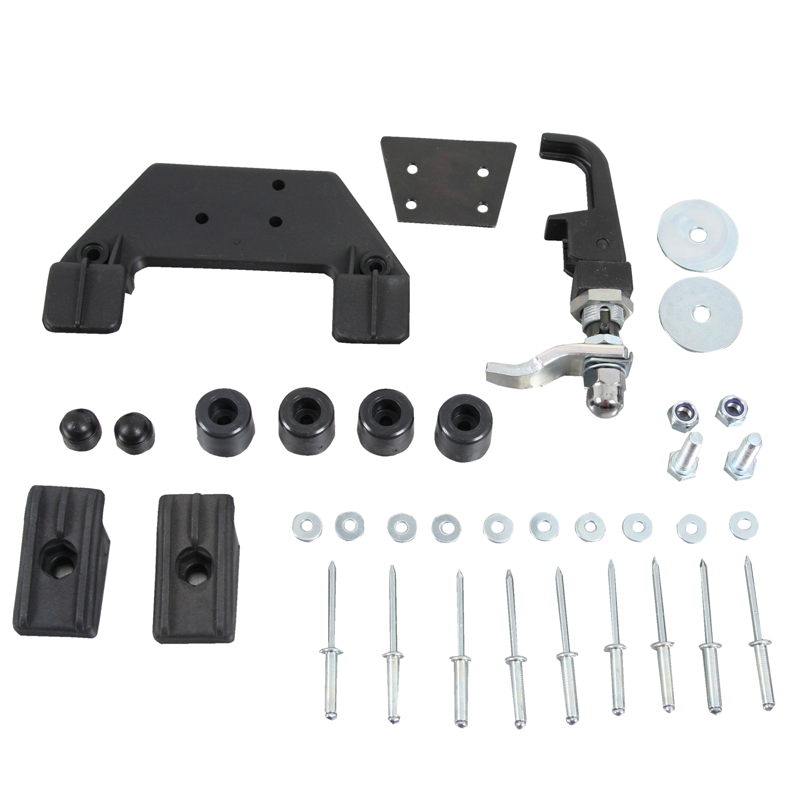 Quick release kit for leather bags for mounting on tubular bag holders (1 side)