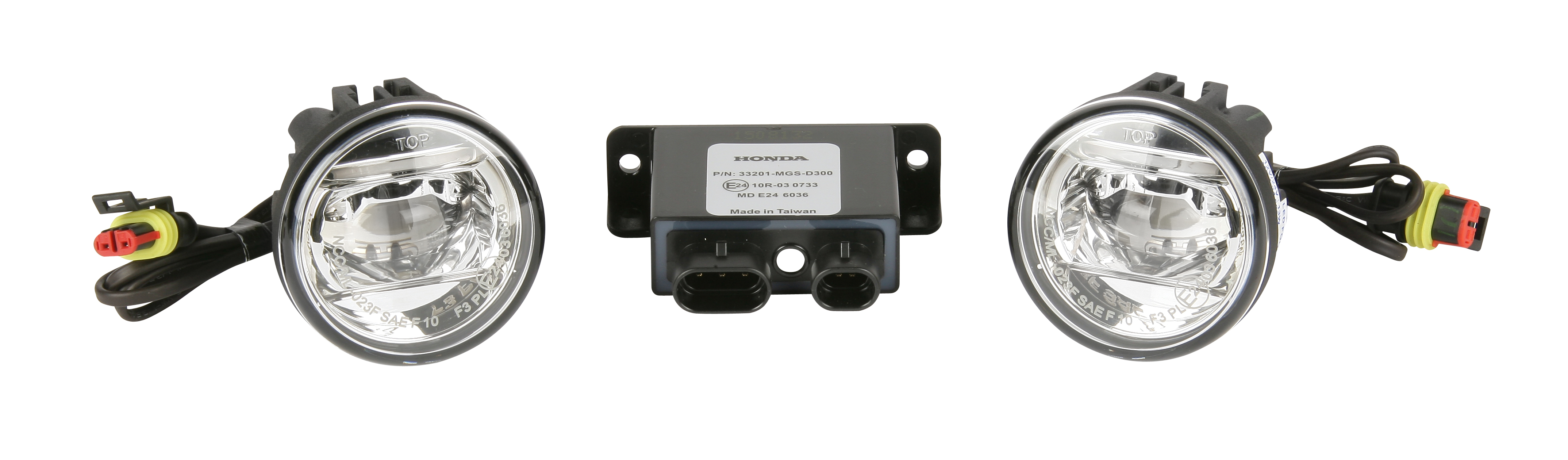 Original Honda LED fog lamps for CB 500 X, VFR800X Crossrunner and more.
